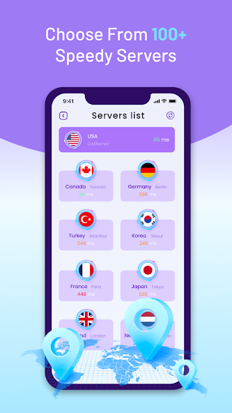 Boost VPN: Global, Private VPN Mod Screenshot2