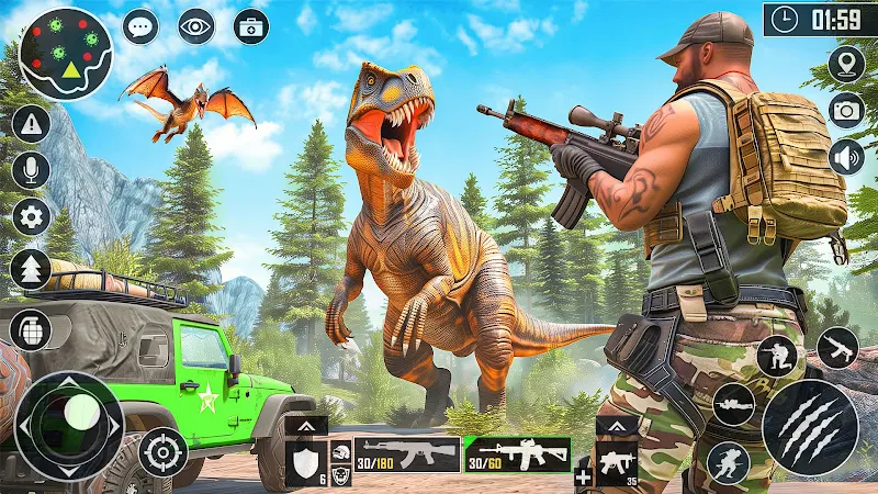 Dinosaur Hunter Shooting Games Mod Screenshot2