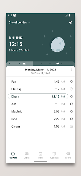 Prayer Times and Qibla Mod Screenshot1