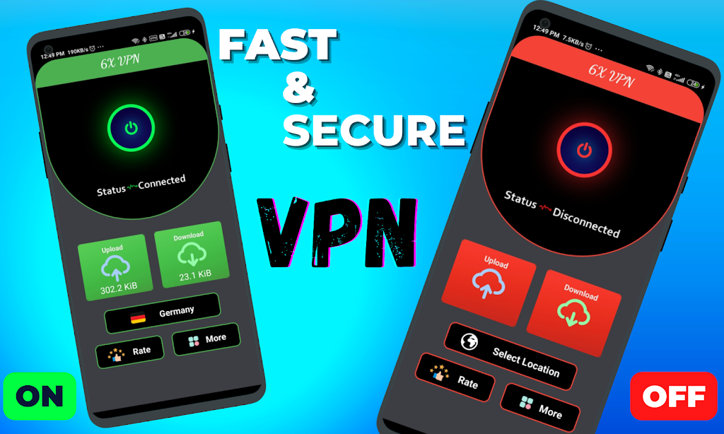 6X VPN: Unlimited & Safe Screenshot2