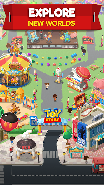 Disney Pop Town! Match 3 Games Mod Screenshot1