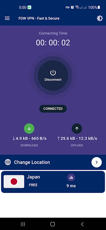 FDW VPN - Fast & Secure Screenshot2