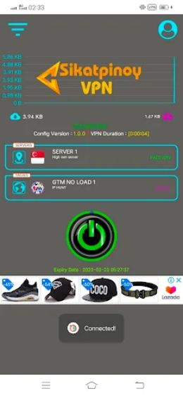 Sikatpinoy VPN Core 3 Screenshot3