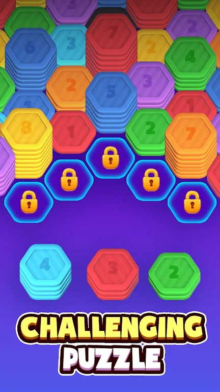 Hexa Stack: Sorting Puzzle Mod Screenshot2