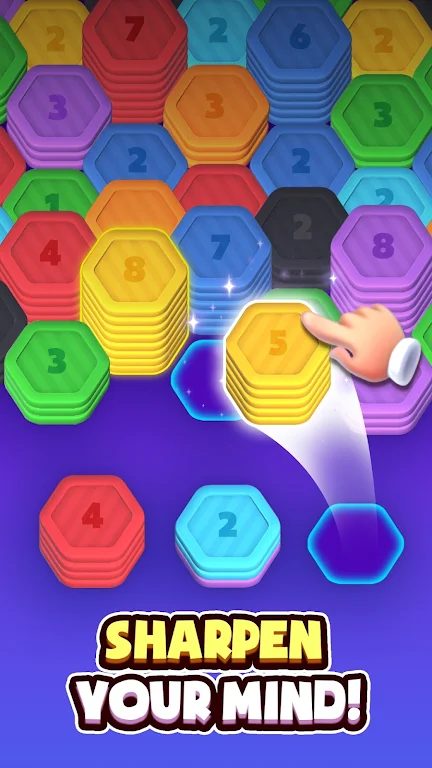 Hexa Stack: Sorting Puzzle Mod Screenshot3