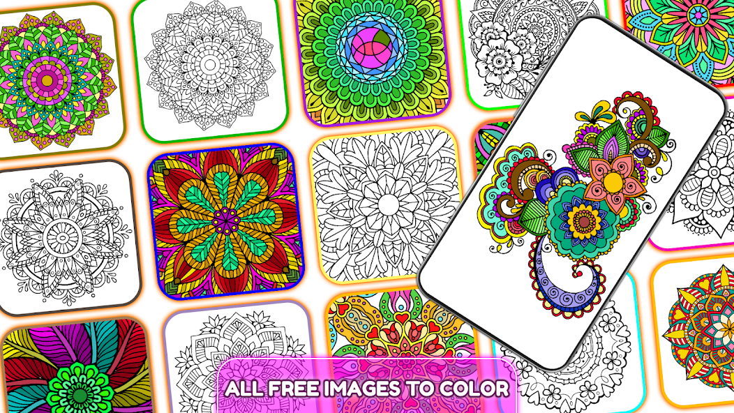 Mandala Color by Number Book Mod Screenshot1