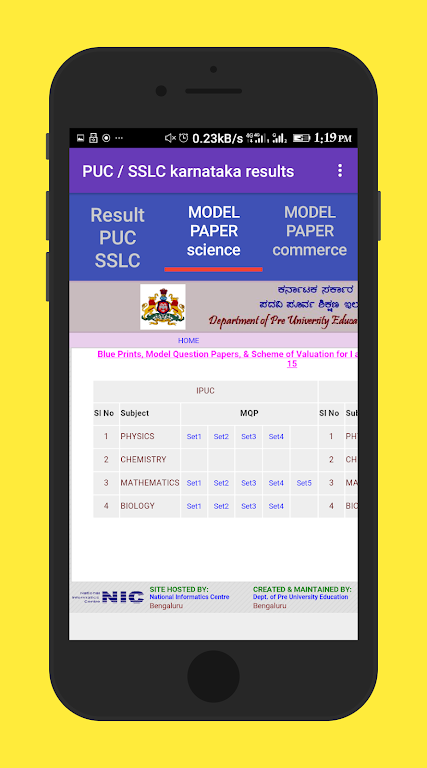 Karnataka Puc/SSLC results & M Screenshot2