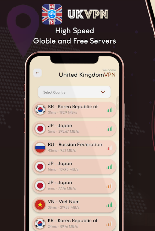 VPN United Kingdom- get UK VPN Screenshot4