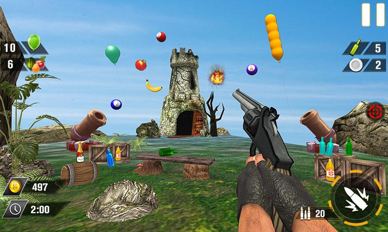 Bottle Gun Shooter Game Mod Screenshot2