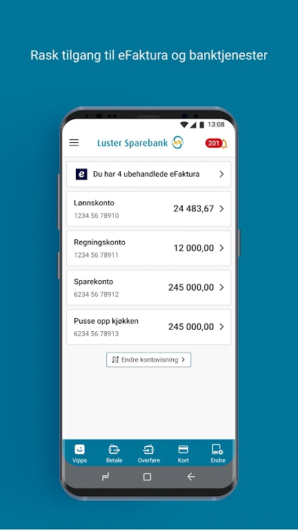 Luster Sparebank Mobilbank Screenshot2