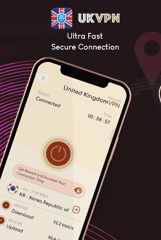 VPN United Kingdom- get UK VPN Screenshot1