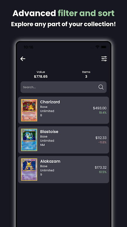 TCG Portfolio - Card Price App Mod Screenshot4