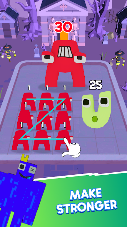 Alphabet Fight Merge Monster Mod Screenshot3