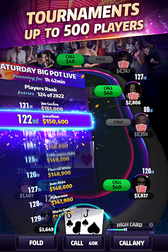 Mega Hit Poker: Texas Holdem massive tournament Screenshot1