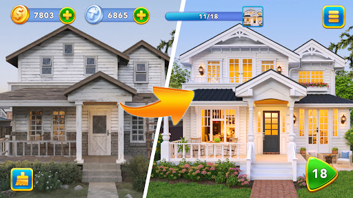 Solitaire Tripeaks Makeover: Home Design Game Screenshot2