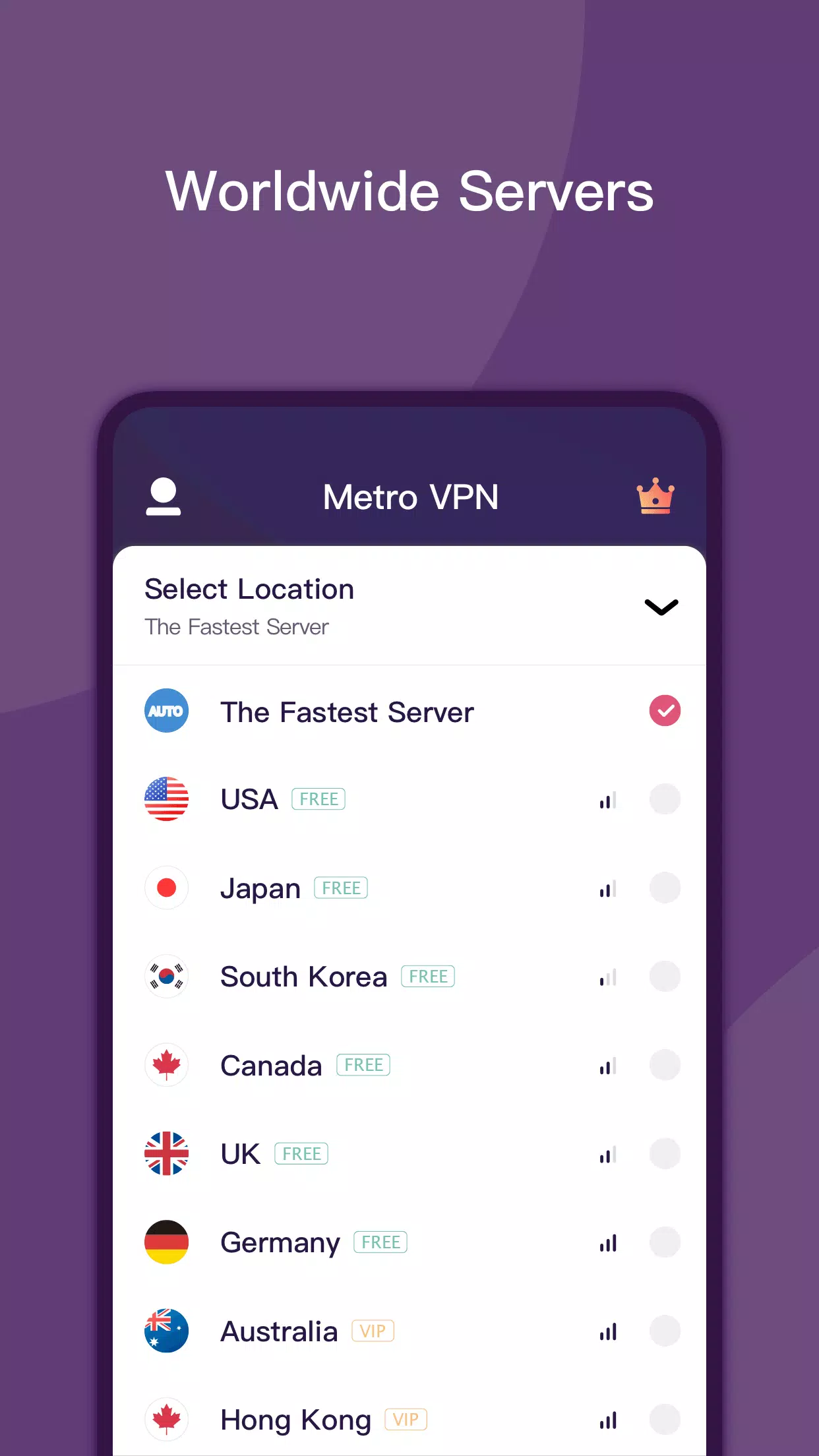 Metro VPN - wifi VPN Master Screenshot2