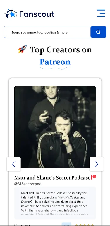 Fanscout - Creator Search Screenshot3