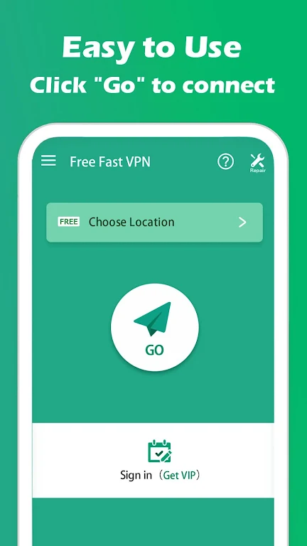 Free Fast VPN - Unlimited secure proxy VPN Screenshot1