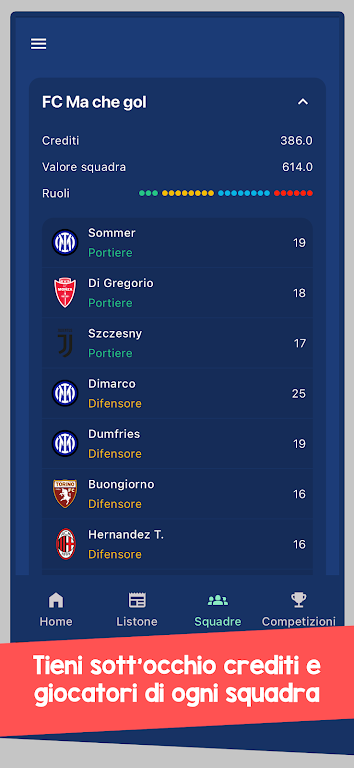 Gestore Asta Fantacalcio Screenshot3