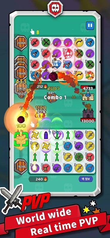 Match War!: Puzzle & Defense Screenshot2