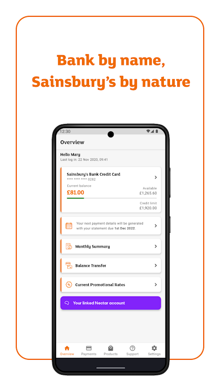 Sainsbury’s Bank - Credit Card Screenshot1