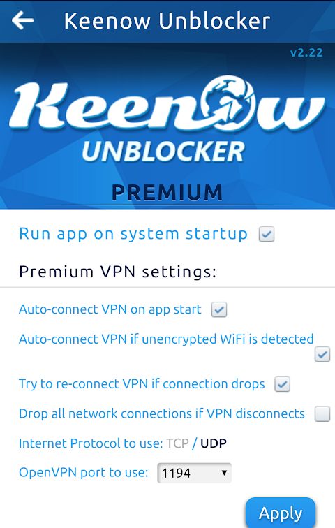 Keenow VPN - Premium Plan Screenshot2