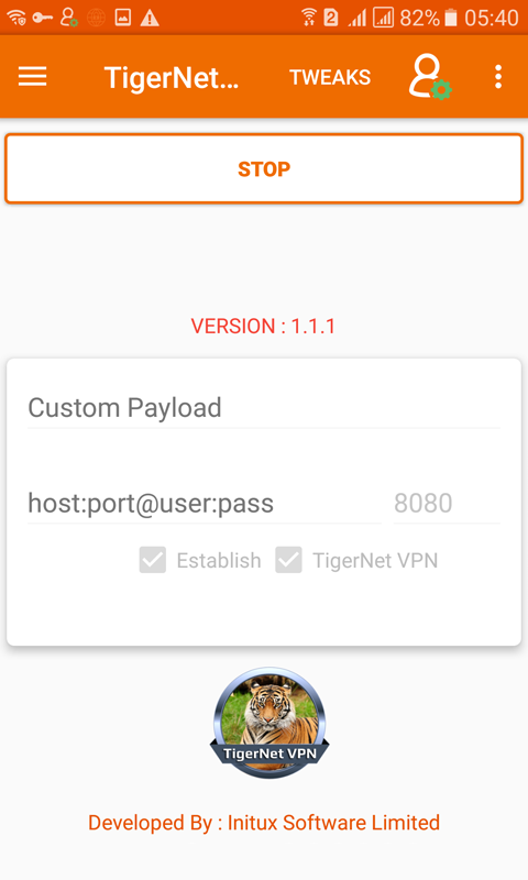 TigerNet VPN Screenshot2