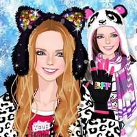 Winter time with warm dressup APK