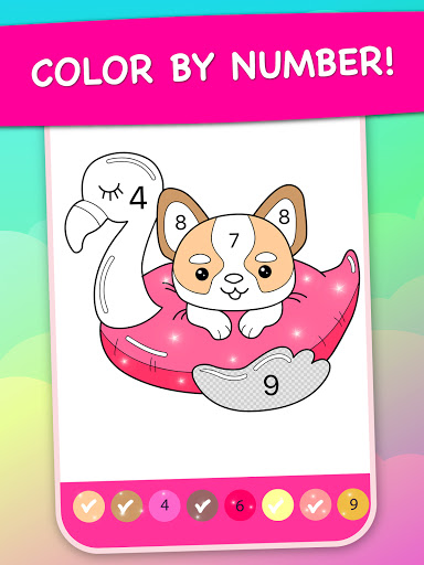 Magic Color - kids coloring book by numbers Screenshot4