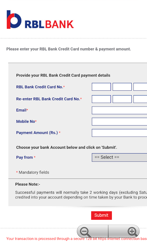 Credit Card bill Pay Screenshot2