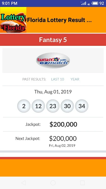 Florida lottery results Screenshot2