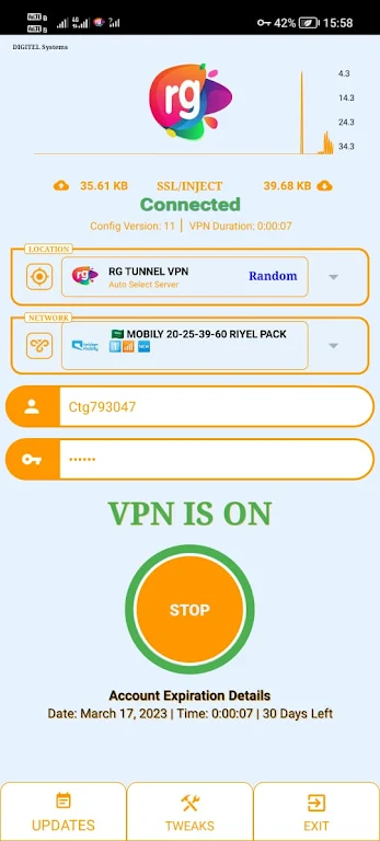 RG TUNNEL VPN Screenshot2