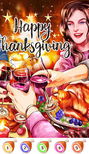 Thanksgiving Color by Numbers Screenshot3