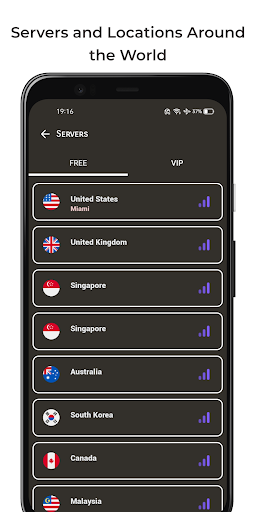 Singapore VPN - Fast GamingVPN Screenshot3