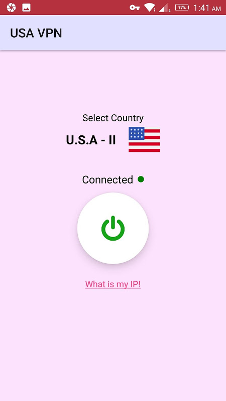 USA VPN - Free VPN & Fast Security Proxy Screenshot1