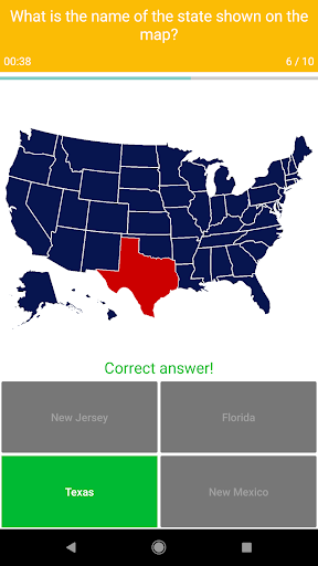 US Map Quiz - 50 States Quiz - US States Quiz Screenshot3