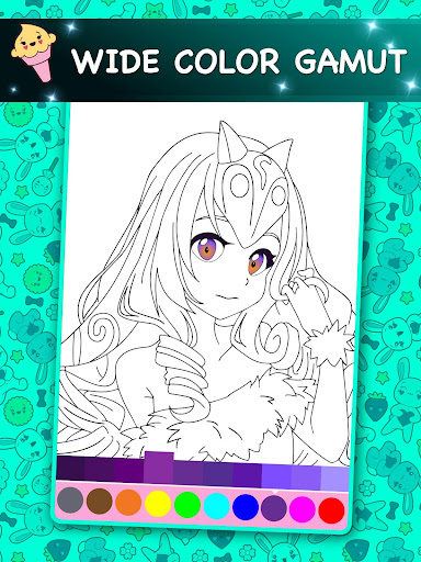 Kawaii - Anime Animated Coloring Book Screenshot1