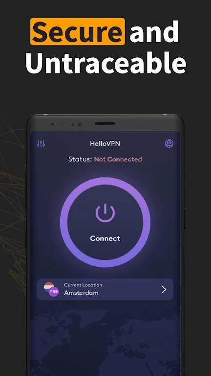 HelloVPN: Key X - VPN Proxy Screenshot1