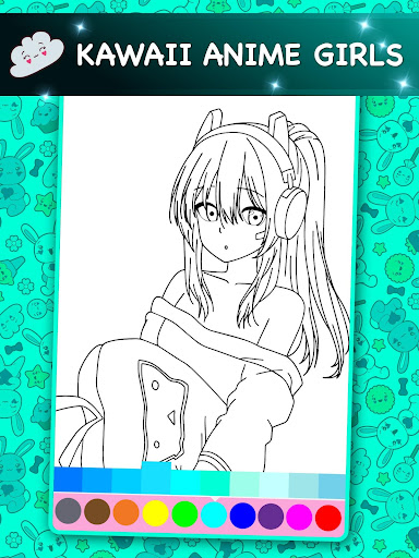 Kawaii - Anime Animated Coloring Book Screenshot4