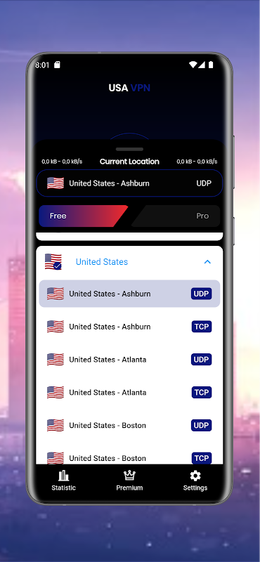 USA VPN - Secure Proxy VPN Screenshot1