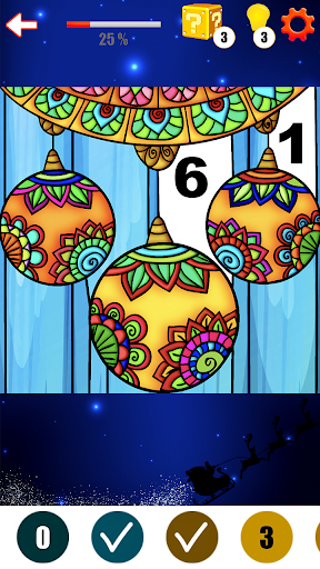 Coloring Book Christmas Color By Number Color Flow Screenshot1