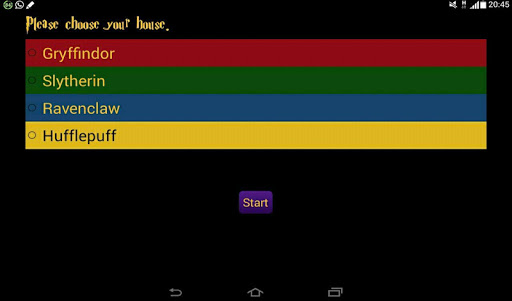 Quiz for Harry Potter fans Screenshot1