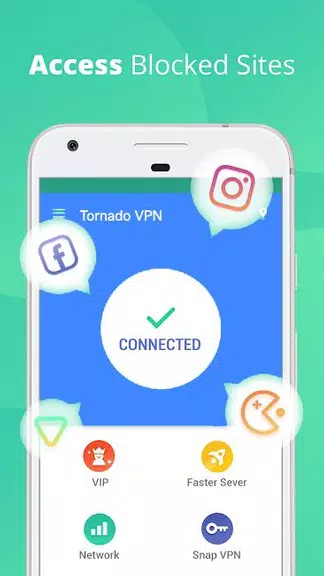 Tornado VPN – Free VPN &  Secure VPN Screenshot1