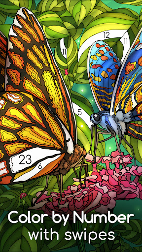 Color Swipe Coloring Book game Screenshot1