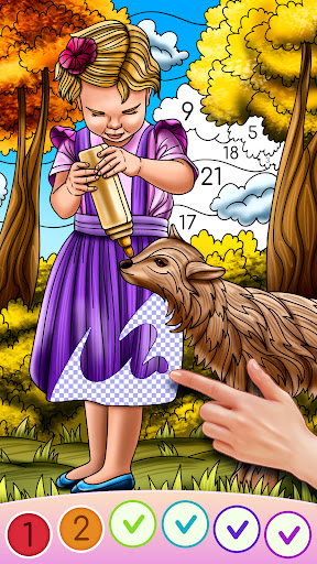 Color Swipe Coloring Book game Screenshot2