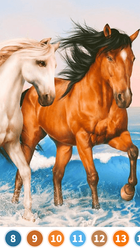 Horse Color by Number Screenshot3