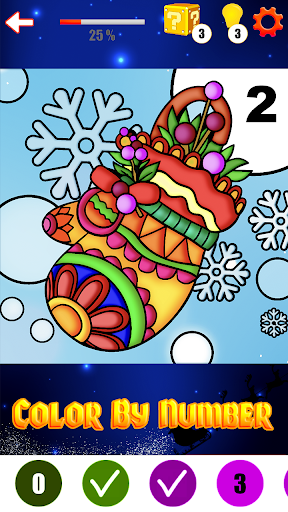 Coloring Book Christmas Color By Number Color Flow Screenshot4