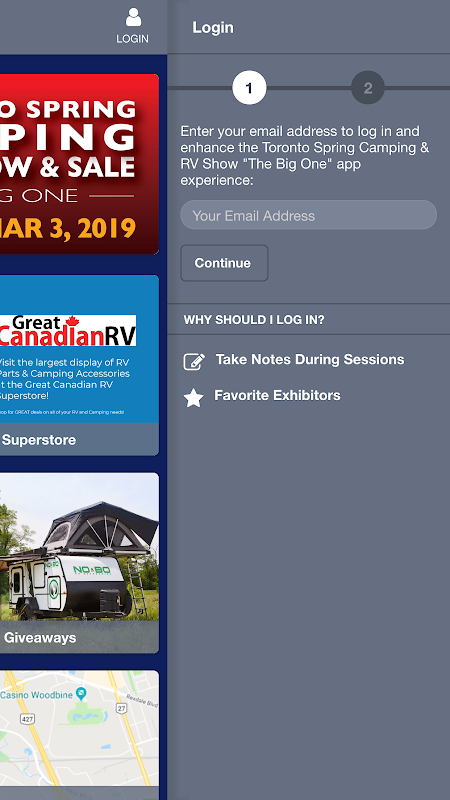 Toronto Spring Camping RV Show Screenshot2