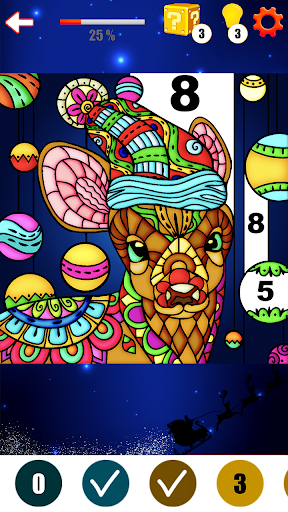 Coloring Book Christmas Color By Number Color Flow Screenshot2