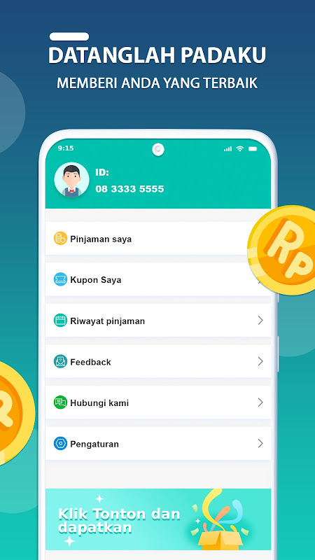 Kreditin - pinjaman tanpa agunan Screenshot4